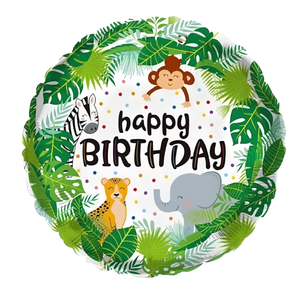 18” Yuvarlak Safari Hayvanlar Folyo Balon 5223