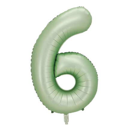 40″ Yeşil 6 Rakam Folyo Balon
